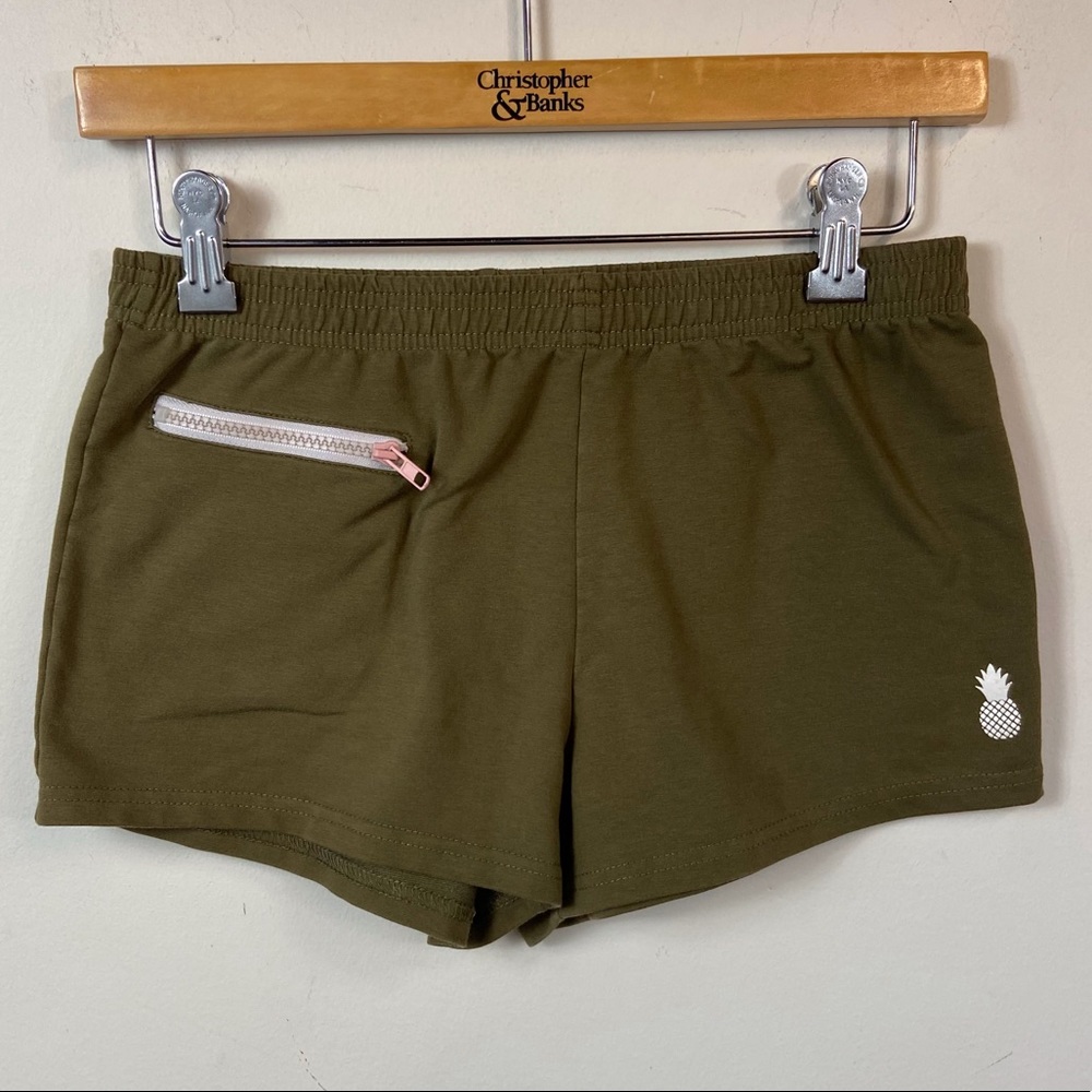 Olive Green Short Shorts